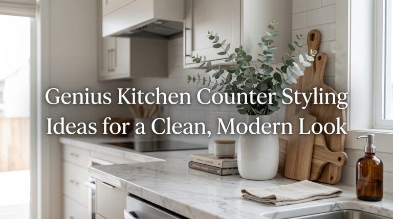Genius Kitchen Counter Styling Ideas for a Clean, Modern Look