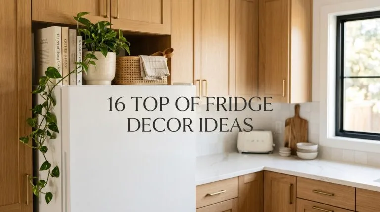 16 Top of Fridge Decor Ideas That Make Your Kitchen Look Finished