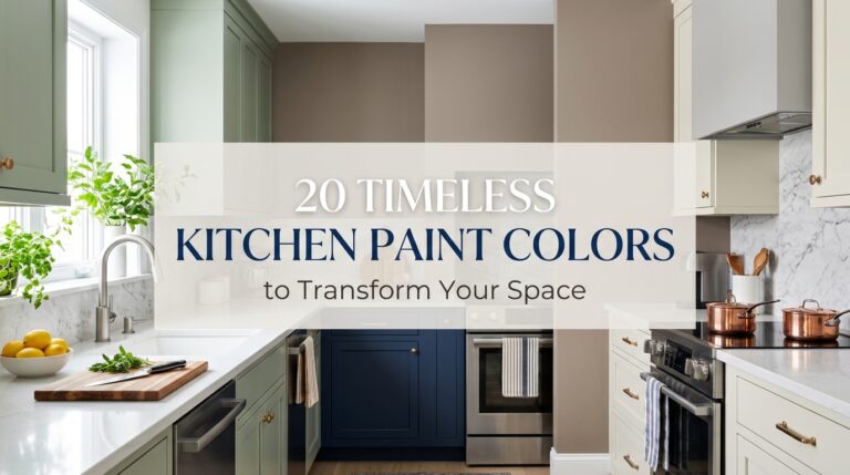 20 Timeless Kitchen Paint Colors to Transform Your Space