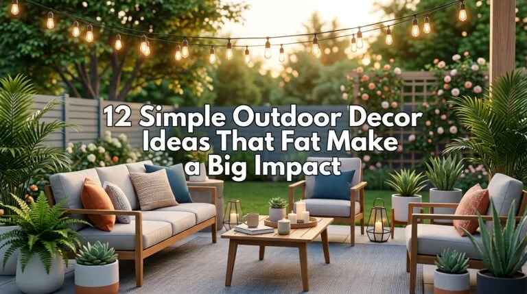 12 Simple Outdoor Decor Ideas That Make a Big Impact