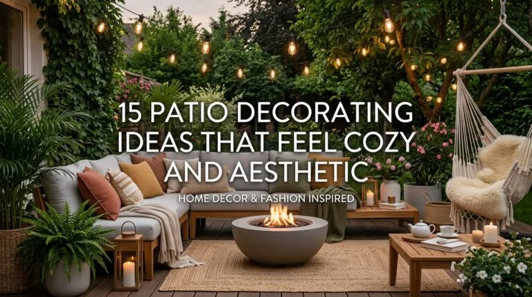 15 Patio Decorating Ideas That Feel Cozy and Aesthetic
