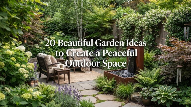 20 Beautiful Garden Ideas to Create a Peaceful Outdoor Space