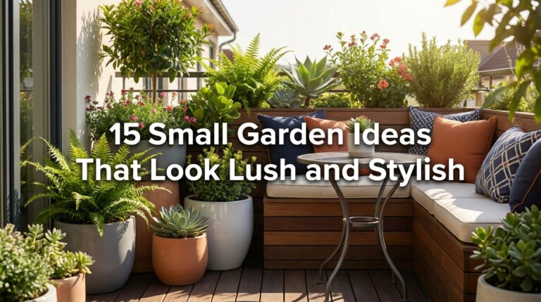 15 Small Garden Ideas That Look Lush and Stylish