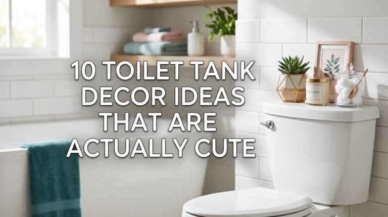 10 Toilet Tank Decor Ideas That Are Actually Cute