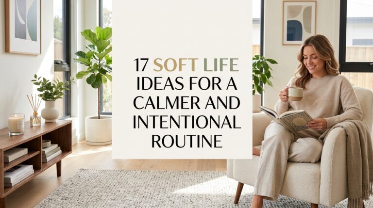17 Soft Life Ideas for a Calmer and More Intentional Routine