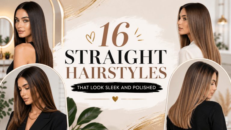 16 Straight Hairstyles That Look Sleek and Polished