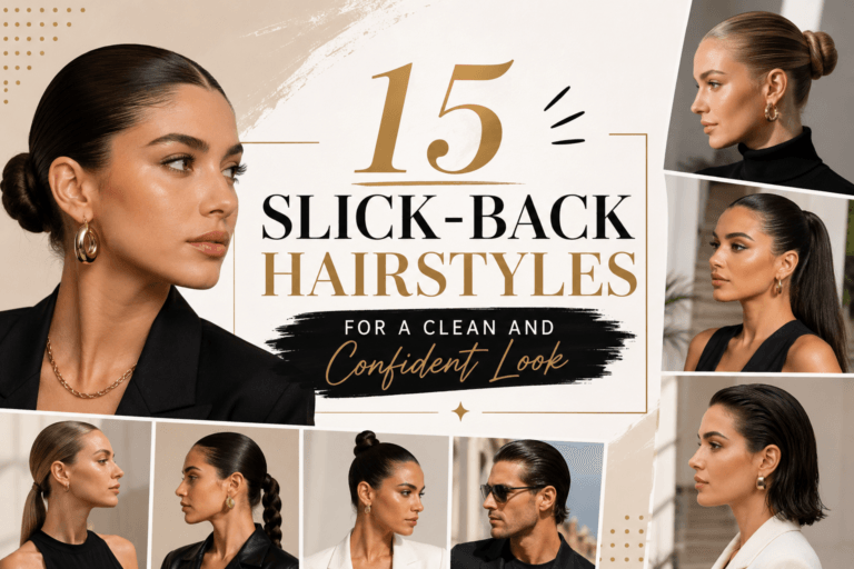 15 Slick Back Hairstyles for a Clean and Confident Look