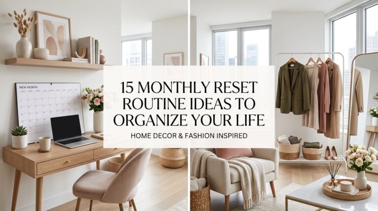 15 Monthly Reset Routine Ideas to Organize Your Life