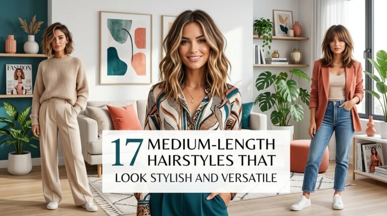17 Medium Length Hairstyles That Look Stylish and Versatile