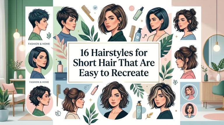16 Hairstyles for Short Hair That Are Easy to Recreate