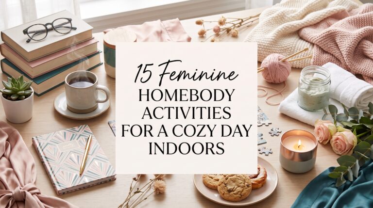 15 Feminine Homebody Activities for a Cozy Day Indoors