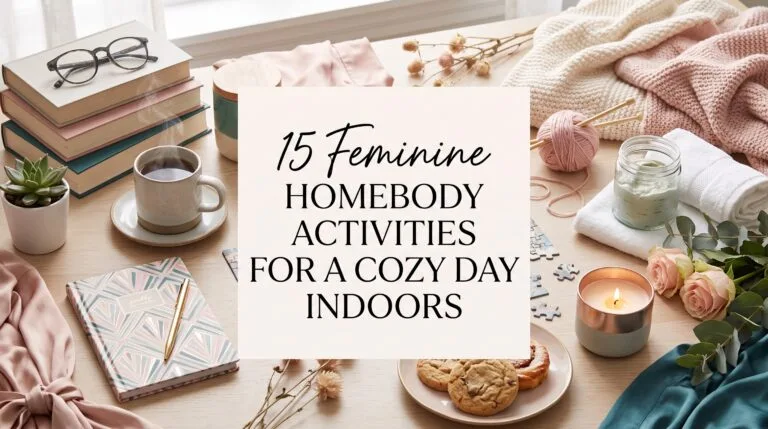 15 Feminine Homebody Activities for a Cozy Day Indoors