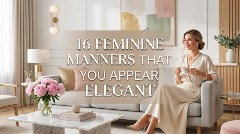 16 Feminine Manners That Make You Appear More Elegant