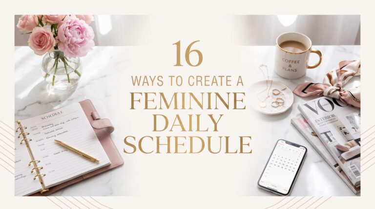 16 Ways to Create a Feminine Daily Schedule That Feels Calm and Practical