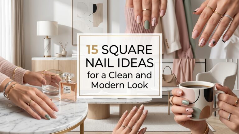 15 Square Nail Ideas for a Clean and Modern Look