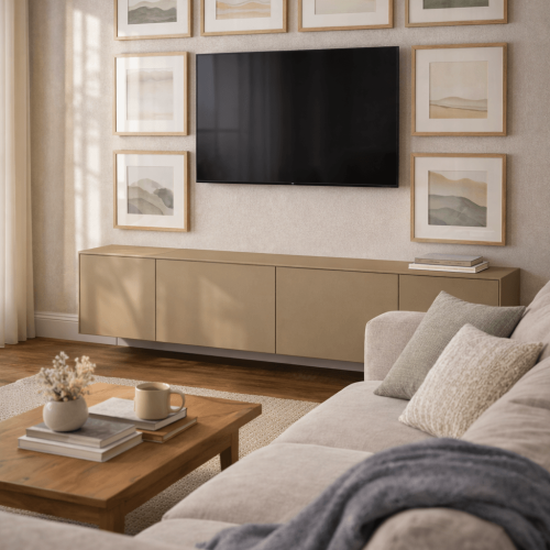 Gallery Wall with Structured Layout